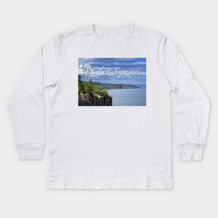 Lake Superior Kids Long Sleeve T-Shirt